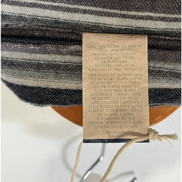 Faherty Reversible Quilted Bondi Jacket Size S Navy Aztec Southwestern Men's NEW - Picture 12 of 13